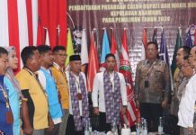 Pasangan Neko Wesha Pawelloy dan Taufik Paslon Terakhir Daftar ke KPU Anambas Neko Wesha Pawelloy dan Taufik