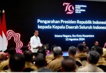 Bupati Natuna di IKN: Siap Bawa Natuna Menuju Masa Depan Bersama Presiden pengarahan Presiden Indonesia, Joko Widodo, di Ruang Nusantara, Istana Negara pada Selasa (13/8/2024).