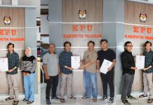 KPU Pasaman Terima Tiga Bapaslon Bupati Terkait Tahapan Perbaikan berkas Pendaftaran