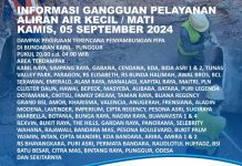 Info Gangguan Air Batam Dampak Pekerjaan Penyambungan Pipa di Bundaran Kabil