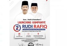 Ribuan Massa akan Hadiri Kampanye Rudi-Rafiq di Posko Seipanas Kampanye Rudi-Rafiq