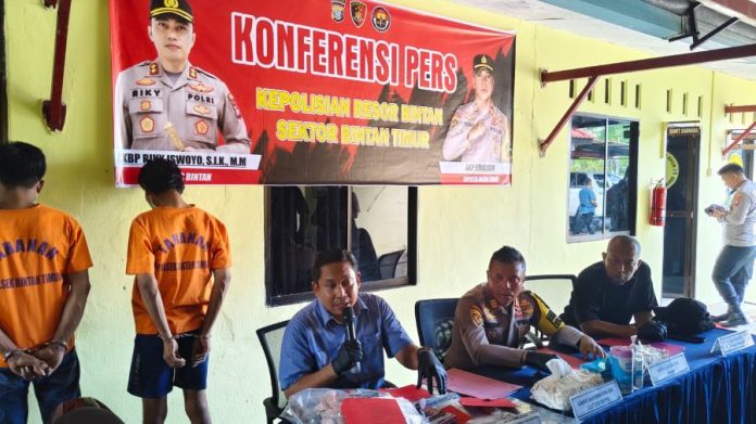 Polsek Bintan Timur Bekuk Pelaku Pencurian Kotak Amal