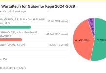 Rekap Sementara Polling WartaKepri untuk Paslon Gubernur Kepri 2024, Rudi-Rafiq 52 Persen