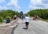 Jalan Rusak di Pering Akhirnya Teratasi, Berkat Gotong Royong dan Dermawannya Nato Jalan Pering Natuna
