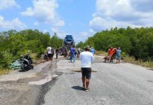 Jalan Rusak di Pering Akhirnya Teratasi, Berkat Gotong Royong dan Dermawannya Nato Jalan Pering Natuna