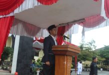 Ketua DPRD Pasaman Nelfri Afandi Pimpin upacara hari kesaktian Pancasila ,
