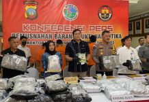 Ditresnarkoba Polda Kepri Musnahkan Puluhan Kilogram Ganja Asal Thailand: Selamatkan 300 Ribu Jiwa