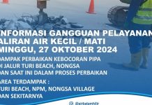 Info Gangguan Air Dampak Perbaikan Kebocoran Pipa di Jalur Turi Beach Info Gangguan Air Dampak Perbaikan Kebocoran Pipa di Jalur Turi Beach