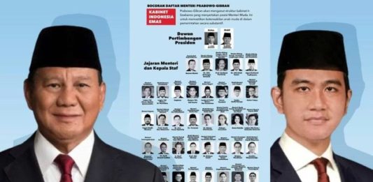 Calon Menteri Prabowo Gibran