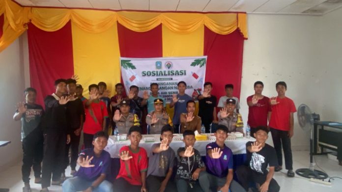 Polsek Palmatak Sosialisasi Bahaya Narkoba dan Pilkada Aman dan Damai
