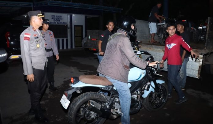68 Motor Knalpot Brong Kembali Diamankan di Polresta Barelang