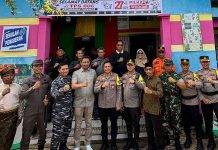 Danlanal Tarempa Letkol Ari Sukmana Tinjau TPS dan Minta Prajurit Tetap Siaga Danlanal Tarempa Tinjau TPS Anambas