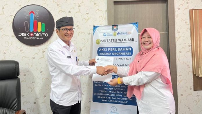 Diskominfo Tanjungpinang Terima Pengesahan TTE dari BSrE