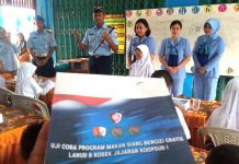 Lanud Hang Nadim Batam Uji Coba Program Makan Bergizi Gratis di SDN 002 Nongsa Lanud Hang Nadim Batam Uji Coba Program Makan Bergizi Gratis