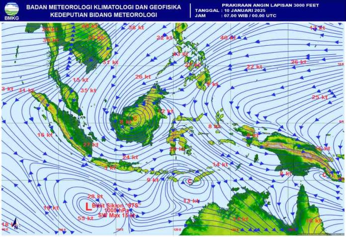 BMKG Perkirakan Potensi Angin Kencang 10-13 Januari 2025 di Provinsi Kepri