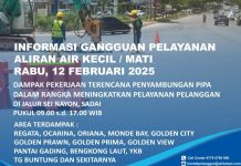 Info Gangguan Air Batam Dampak Pekerjaan Penyambungan Pipa di Sei Nayon Sadai Info Gangguan Air Batam Dampak Pekerjaan Penyambungan Pipa di Sei Nayon Sadai