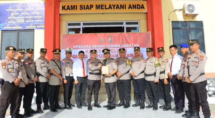 Kapolres Pimpin Sertijab Kasat Intelkam Polres Kepulauan Anambas