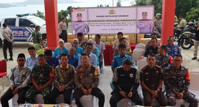 Polres Anambas Gelar Baksos Polri Presisi Bareng Mahasiswa dan OKP