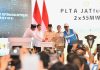 Presiden Prabowo Resmikan 37 Proyek Listrik 3,2 GW, Wujudkan Kemandirian Energi Presiden Republik Indonesia Prabowo Subianto didampingi Menteri Energi dan Sumber Daya Mineral (ESDM) Bahlil Lahadalia meresmikan 37 proyek strategis ketenagalistrikan yang dipusatkan di Pembangkit Listrik Tenaga Air (PLTA) Jatigede, Sumedang, Jawa Barat, Senin (20/1/2025).