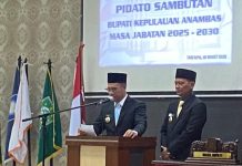 Bupati Aneng Slogankan Energi Baru Untuk Pembangunan Anambas Maju 2025-2030 Bupati Aneng Slogankan Energo Baru Untuk Pembangunan Anambas Maju 2025-2030