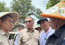 Panen Perdana Sorgum di Karawang: Langkah Nyata Dukung Ketahanan Pangan dan Kesejahteraan Petani Menteri Kehutanan (Menhut) Raja Juli Antoni, Menteri Kebudayaan (Menbud) Fadli Zon,