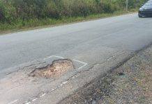 Kondisi Jalan Lintas Barat di Ruas Busung Bintan Berpotensi Timbulkan Kecelakaan