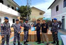 Lanal Tarempa Serahkan Barang Bukti Rokok Ilegal ke Kantor Bantu Bea dan Cukai Tarempa Lanal Tarempa Serahkan Barang Bukti Rokok Ilegal ke Kantor