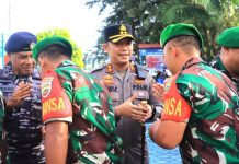 Apel dan Halalbihalal TNI-Polri Bersama Pemda Anambas di Lanal Tarempa Apel dan Halalbihalal TNI-Polri Bersama Pemda Anambas di Lanal Tarempa
