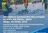 Info Gangguan Air Dampak Penyambungan Pipa di depan Villa Panbil Muka Kuning Info Gangguan Air Dampak Penyambungan Pipa di depan