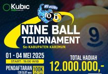 Nine Ball Open Tournament Berhadiah Belasan Juta Rupiah: Wadah Atlet Biliar Karimun