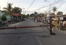 Tiang Listrik Tumbang, Blackout di Karimun Masyarakat Meradang