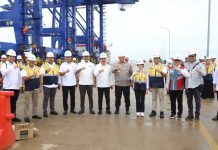 4 Unit STS Crane Baru Siap Dioperasikan, Tingkatkan Kapasitas Pelabuhan ke 900.000 TEUs 4 Unit STS Crane Baru Siap Dioperasikan, Tingkatkan Kapasitas Pelabuhan ke 900.000 TEUs