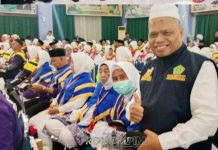 Bupati Anambas Aneng, Hadiri Pelepasan Jamaah Haji Kloter 1 Embarkasi Batam Bupati Anambas Aneng