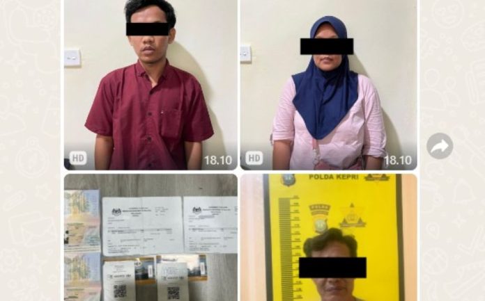 Tampung dan Fasilitasi Calon PMI ke Malaysia, Warga Bengkong Dibekuk Polda Kepri