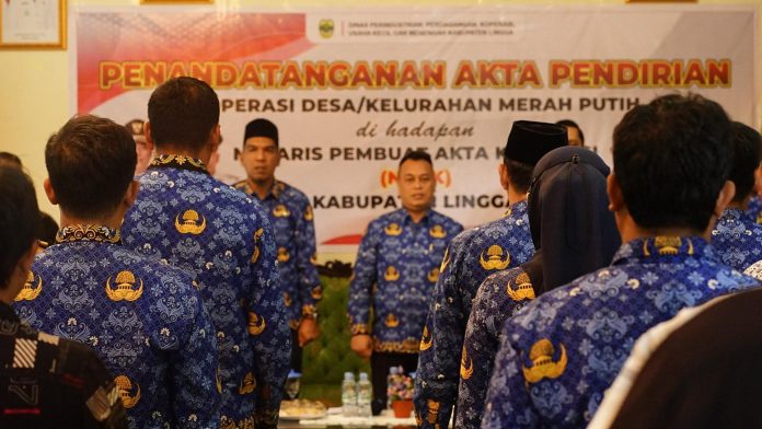 Bupati Lingga dan Koperasi Merah Putih