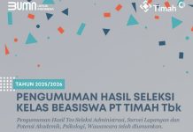 PT Timah Umumkan Hasil Seleksi Program Pemali Boarding School Kelas Beasiswa 2025