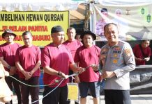 Kapolresta Barelang Hadiri Kegiatan Pemotongan Hewan Qurban, Total 48 Ekor