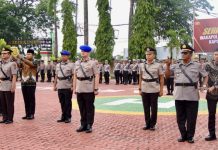 Kapolres Karimun Gelar Upacara Sertijab 3 Perwira: Amanah dan Tanggungjawab