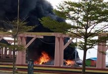 Diduga Akibat Korsleting Listrik, Wahana Permainan di Coastal Karimun Dilalap Si Jago Merah