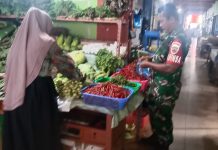 Komsos Sertu Sholihin di Pasar Tarempa Bikin Pedagang Sayur Merasa Lebih Dekat dengan TNI Komsos Sertu Sholihin di Pasar Tarempa Bikin Pedagang Sayur Merasa Lebih Dekat dengan TNI