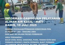 Info Gangguan Air Batam Dampak Perbaikan Kebocoran Sei Ladi-Tanjung Uma Info Gangguan Air Batam Dampak Perbaikan Kebocoran Sei Ladi-Tanjung Uma