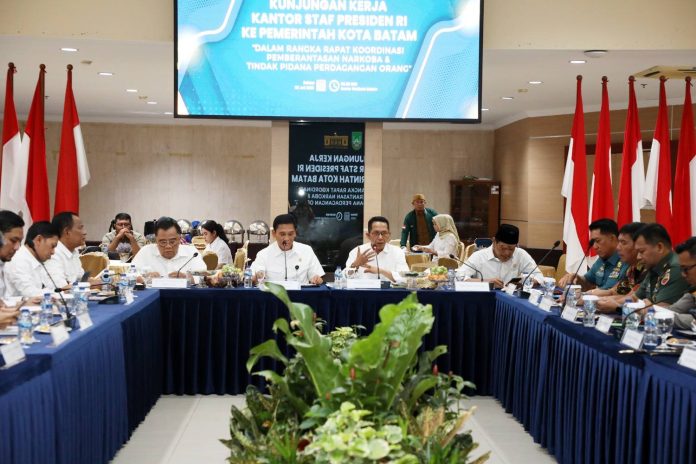 KSP dan Pemko Batam Rakor Evaluasi Pemberantasan Narkoba dan TPPO di Batam