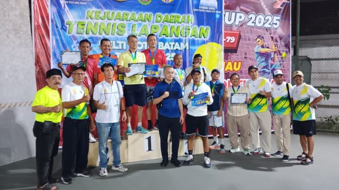 Berikut 20 Nama Pemenang Kejurda Tenis Lapangan Pelti Batam Tahun 2025