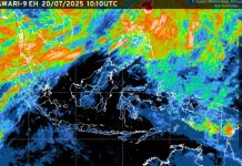 Prakiraan Cuaca Kepri 21 Juli 2025, Siang Suhu Udara Panas Prakiraan Cuaca Kepri dari Pantauan Satelite Himawari BMKG