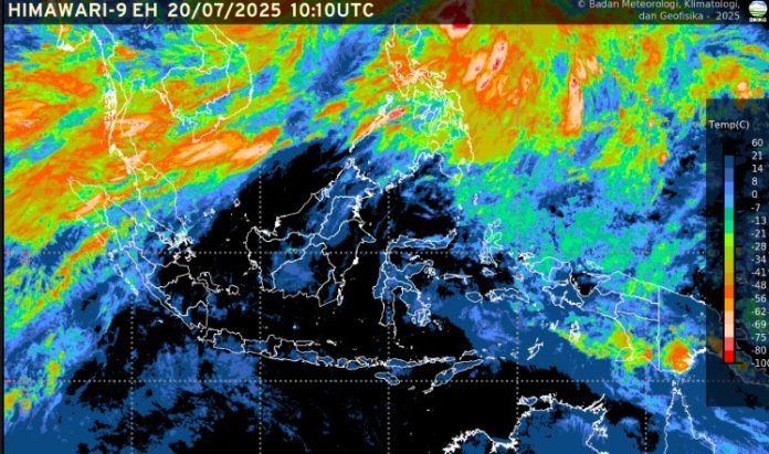 Prakiraan Cuaca Kepri dari Pantauan Satelite Himawari BMKG