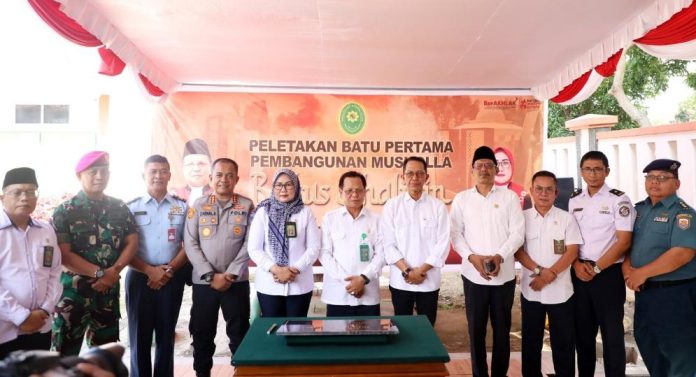 Wali Kota Amsakar Hadiri Peletakan Batu Pertama Pembangunan Musala Baitus Shalihin PN Batam