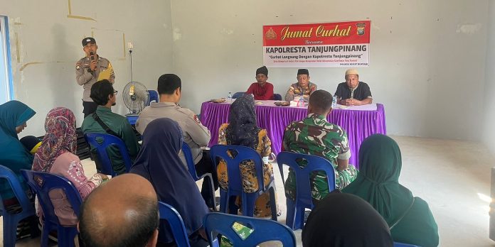 Jumat Curhat Polsek Bukit Bestari Polresta Tanjungpinang Fokus Ciptakan Kondusifitas