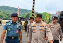 Sinergitas TNI-Polri di Perbatasan Utara Kepri, Kapolres Anambas Kunjungi Lanudal Palmatak Kapolres Kepulauan Anambas ke Pangkalan Udara Angkatan Laut Lanudal Palmatak