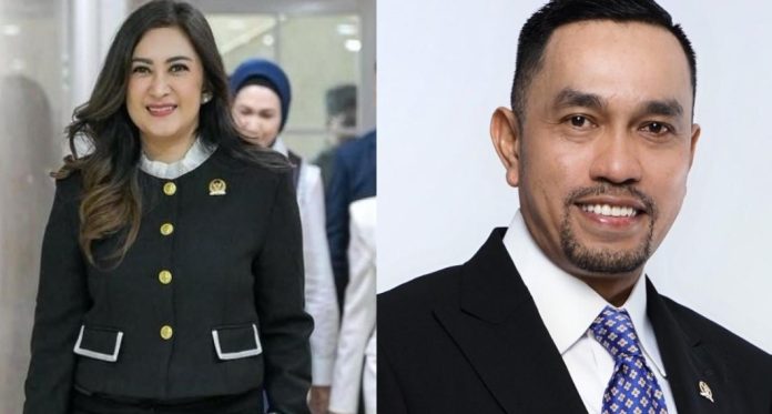 Nafa Urbach dan Ahmad Sahroni