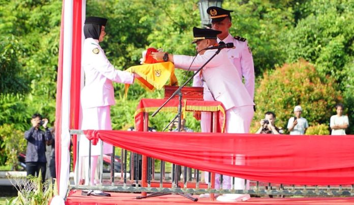 Pemkab Lingga Gelar Upacara HUT ke-80 RI di Daik